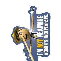 Sticker: Shrek, Pinocchio I'm NOT Wearing Women's Underwear - Pack of 25