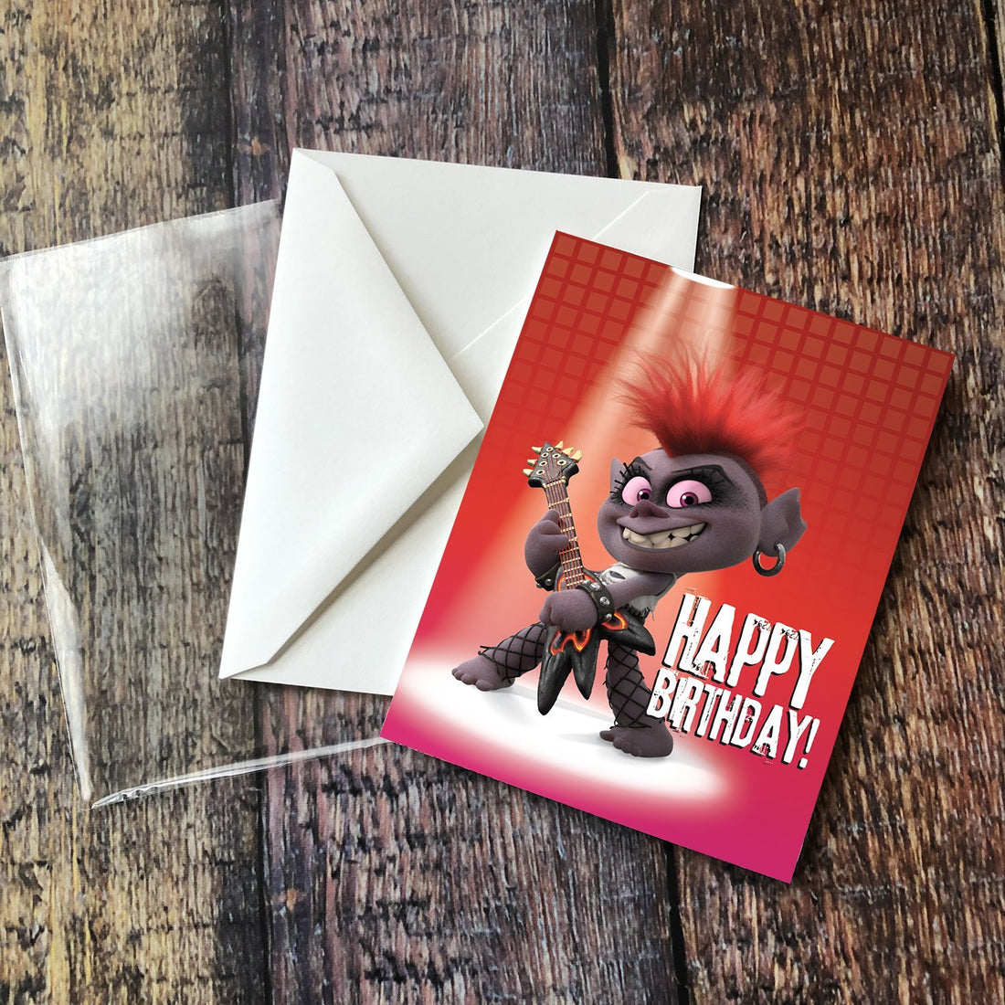 Greeting Card: Trolls, Queen Barb Happy Birthday! - Pack of 6