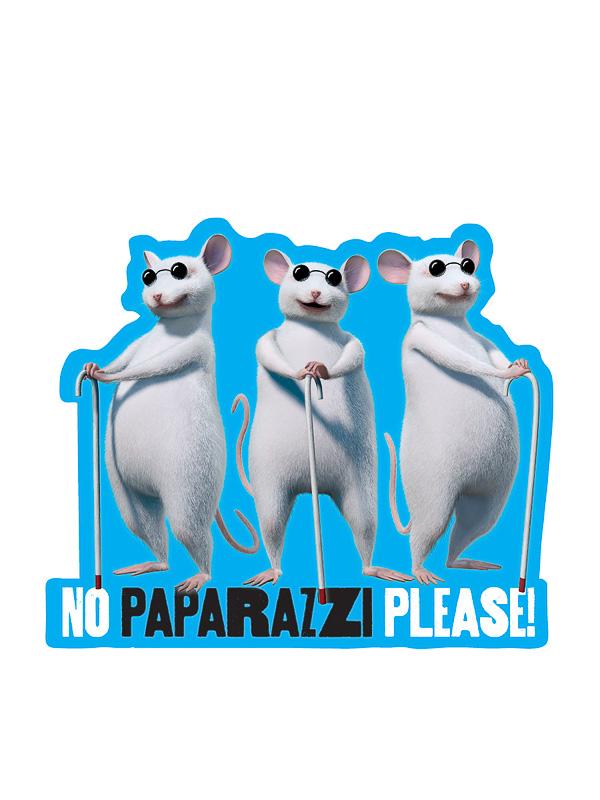 Sticker: Shrek, Three Blind Mice No Paparazzi Please - Pack of 25