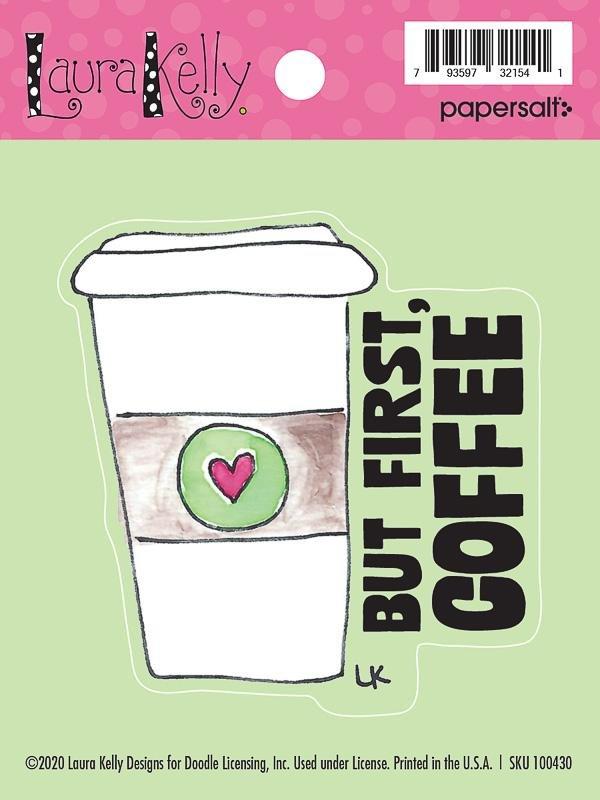 Sticker: But First Coffee - Pack of 25