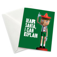 Greeting Card: Shrek, Pinnochio Dear Santa, I Can Explain - Pack of 6
