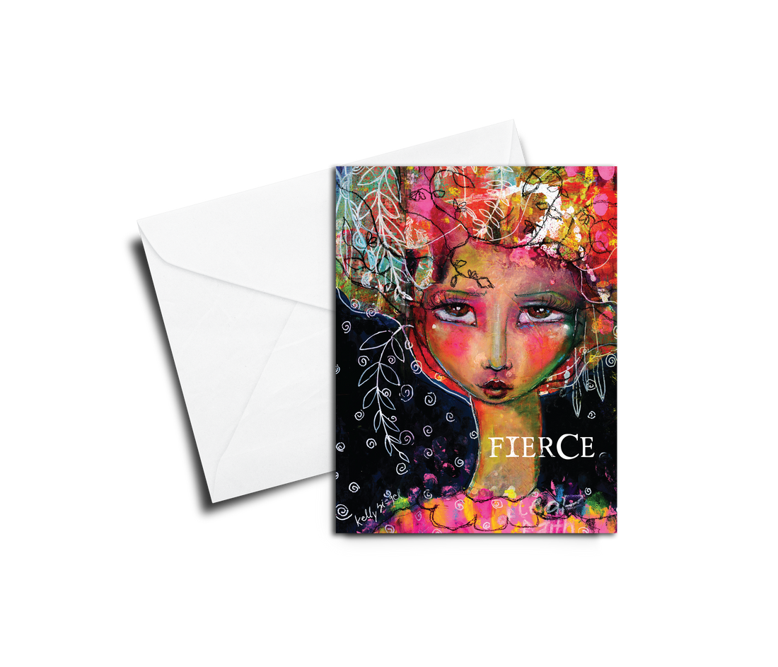 Greeting Card: Kelly Siegel Fierce - Pack of 6