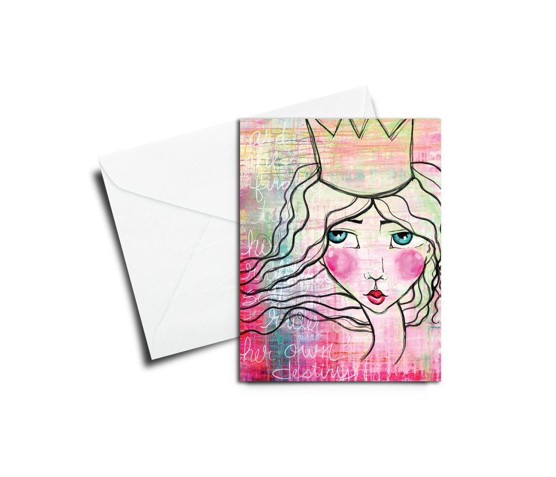 Greeting Card: Kelly Siegel Queen Ruler of Her Own Destiny - Pack of 6