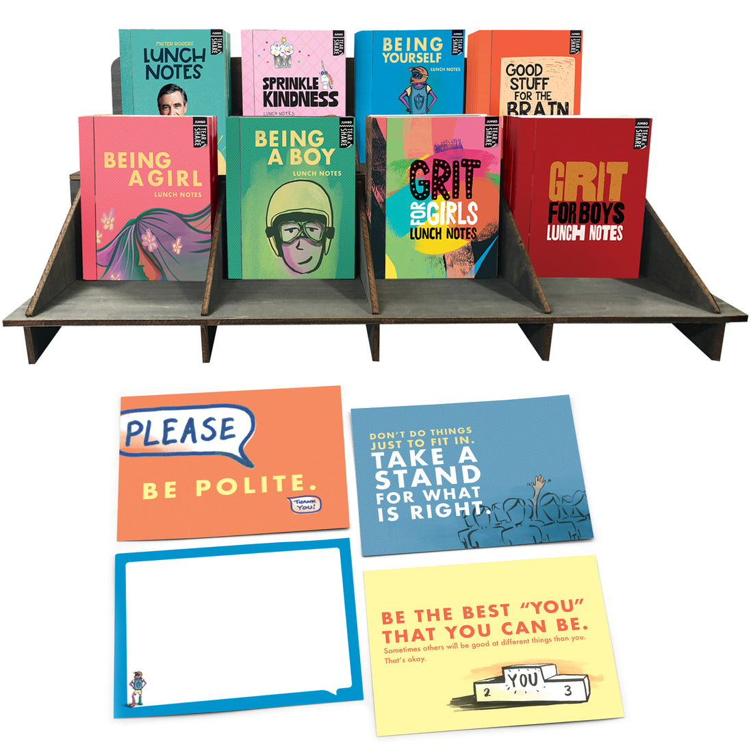 Inspirational Jumbo Tear & Share Lunch Notes Display Starter Package