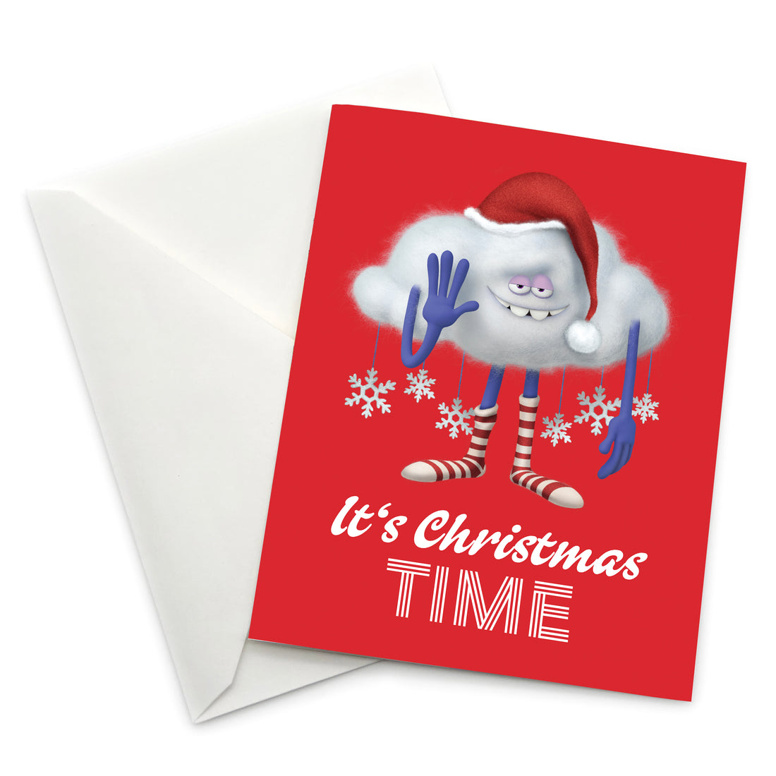 Greeting Card: Trolls, Cloud Guy It's Christmas Time - Pack of 6