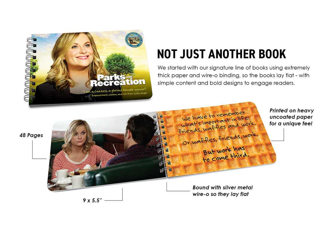 Book: Parks and Rec, Leslie Knope Quotes - Pack of 6