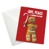 Greeting Card: Shrek, Gingy Love, Peace & Gumdrop Buttons - Pack of 6