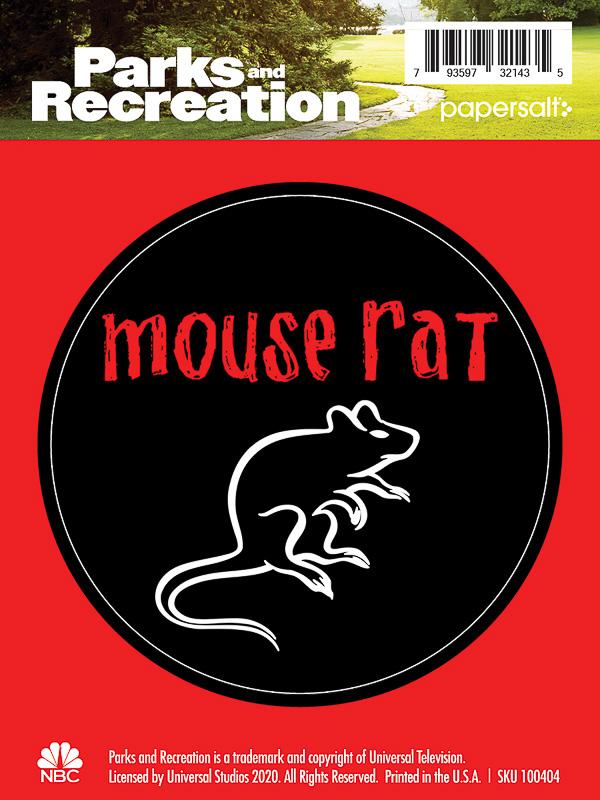 Sticker: Parks and Rec, Mouse Rat - Pack of 25