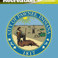 Sticker: Parks and Rec, City of Pawnee Logo - Pack of 25