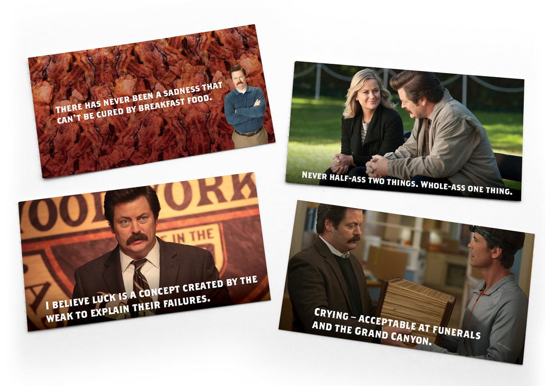 Lunch Notes: Parks and Rec, Ron Swanson Wisdom Notes - Box of 15