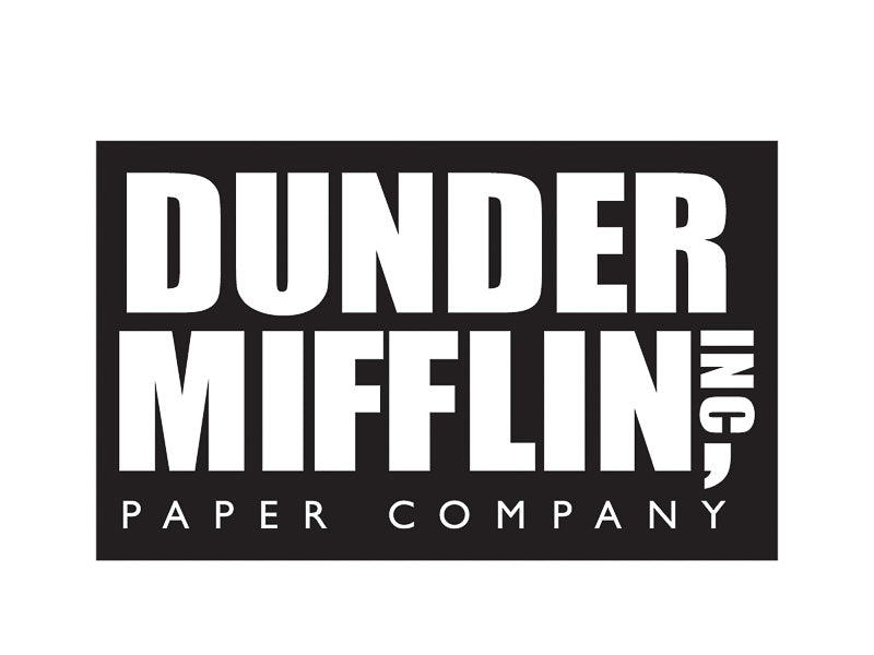 Sticker: The Office, Dunder Mifflin Logo - Pack of 25