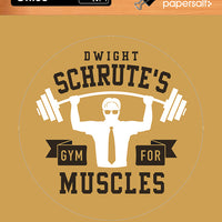 Sticker: The Office, Dwight Schrute's Gym for Muscles - Pack of 25