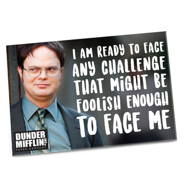 Magnet: The Office "I Am Ready to Face Any Challenge.." - Pack of 6