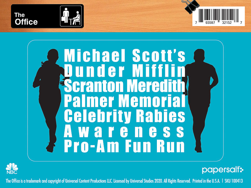 Sticker: The Office, Michael Scott's Fun Run - Pack of 25