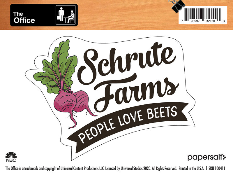 Sticker: The Office, Schrute Farms - Pack of 25