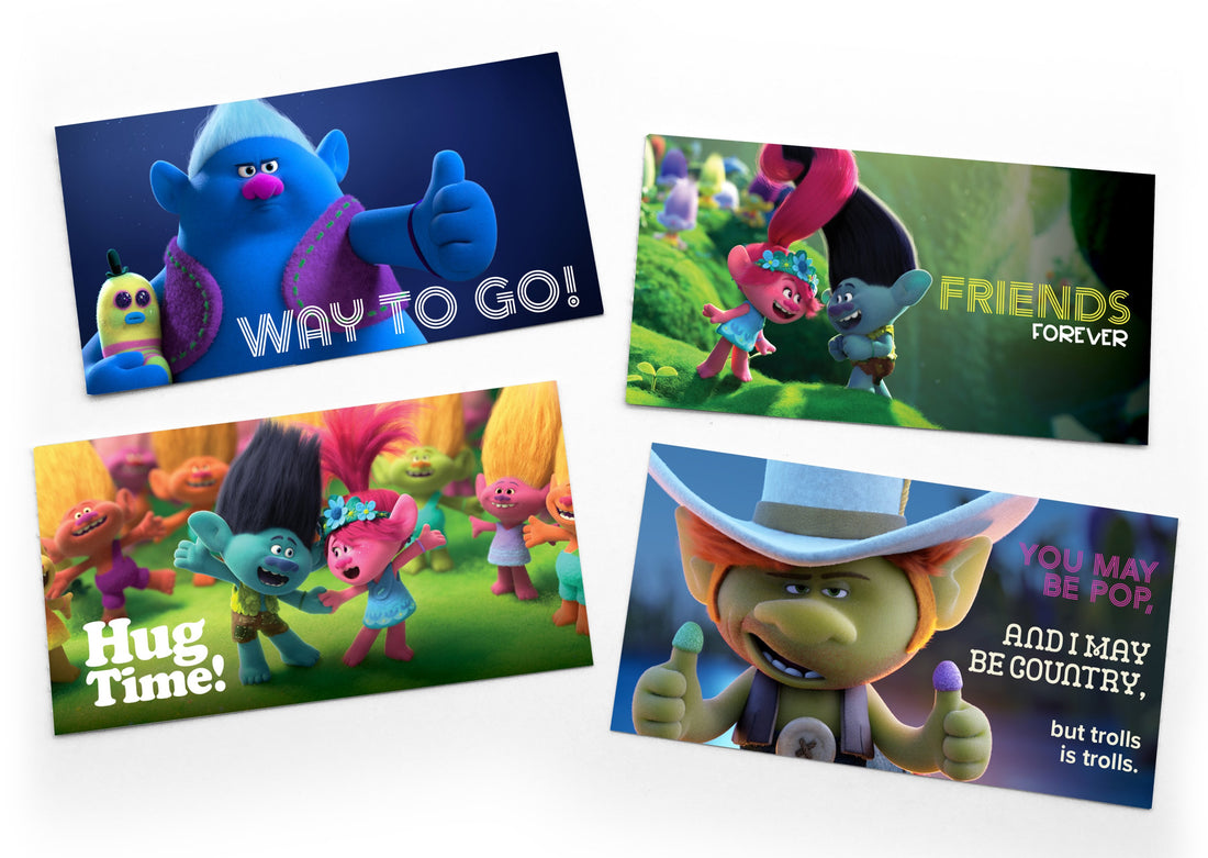 Lunch Notes: Trolls - Box of 15