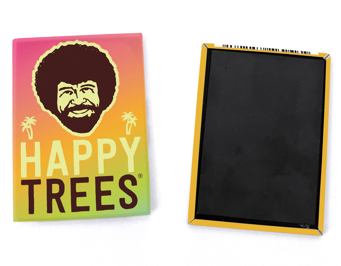 Magnet: Bob Ross "Happy Trees" - Pack of 6