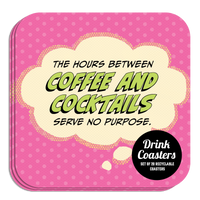 Coaster: Pop Life, The Hours Between Coffee and Cocktails - Pack of 6