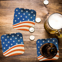 Coaster: Holiday, Rustic Flag - Pack of 6