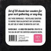 Coaster: Holiday, Galentines Sisters Before Misters - Pack of 6