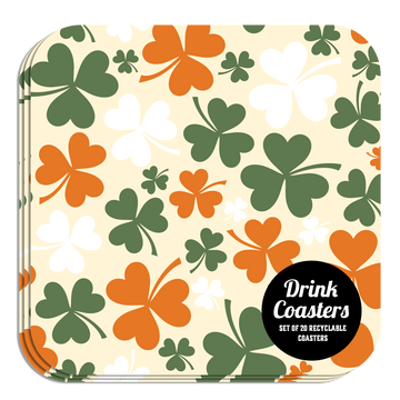 Coaster: Holiday, St. Patricks Clover Pattern - Pack of 6