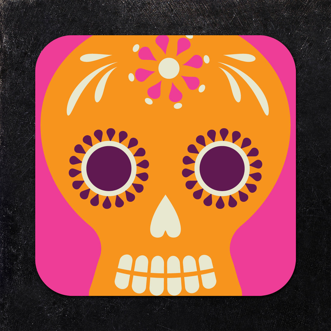 Coaster: Holiday, Day of the Dead Skulls - Pack of 6