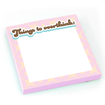 Sticky Note: Salty, Things to Overthink - Pack of 6