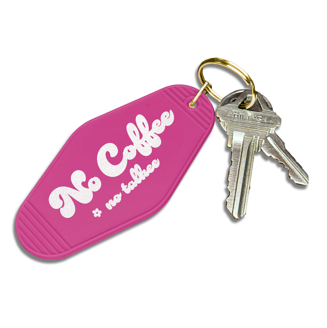 Keychain: Salty, No Coffee, No Talkee - Pack of 6