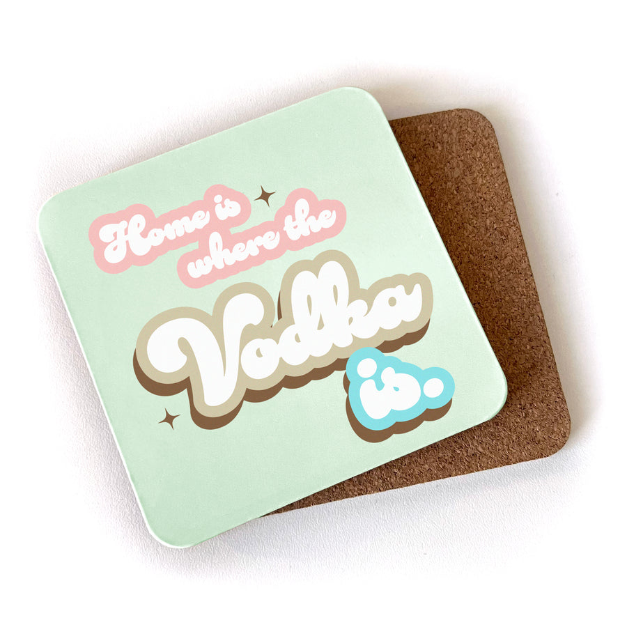 Coaster: Salty, Home is Where the Vodka Is - Pack of 6