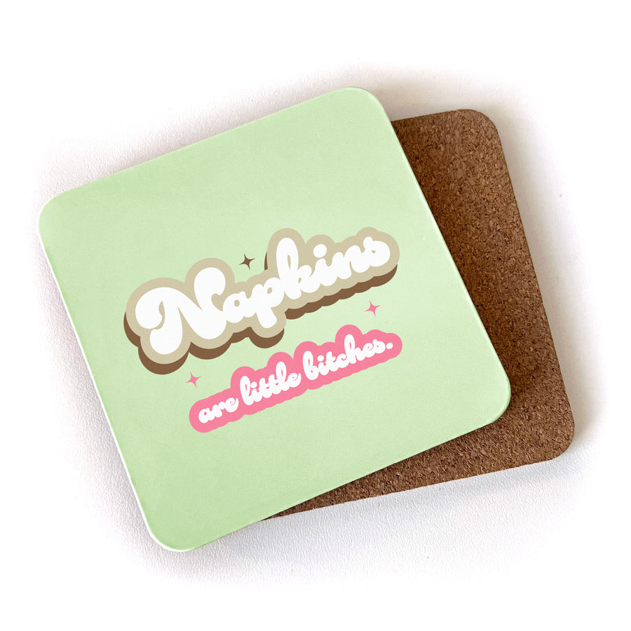 Coaster: Salty, Napkins are Little Bitches - Pack of 6