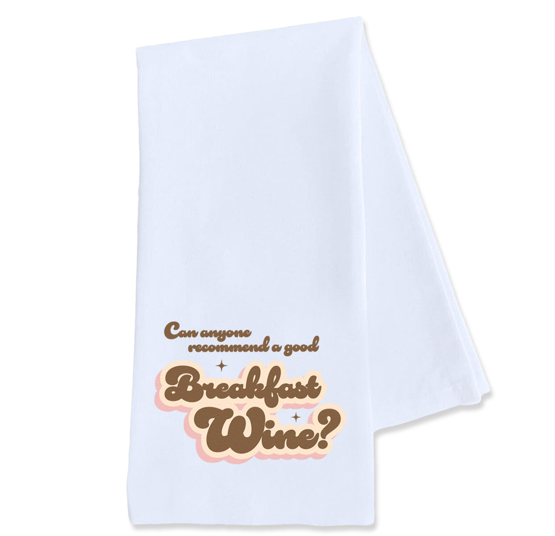 Tea Towel: Salty, Can Anyone Reccomend a Good Breakfast Wine? - Pack of 6
