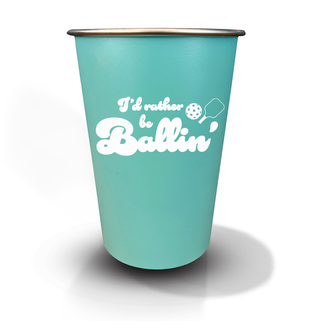 Pint Glass: Salty, I'd Rather Be Ballin' - Pack of 6