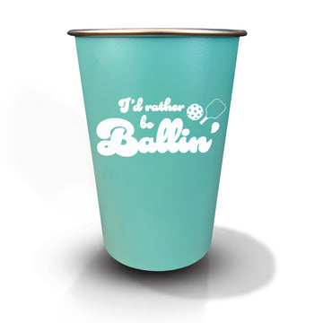 Pint Glass: Salty, I'd Rather Be Ballin' - Pack of 6