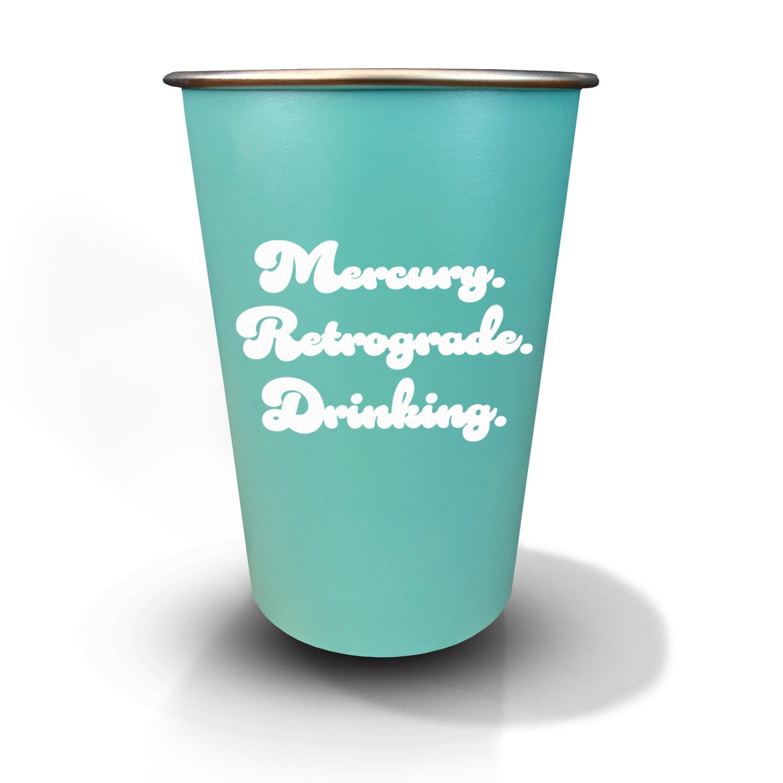 Pint Glass: Salty, Mercury. Retrograde. Drinking. - Pack of 6