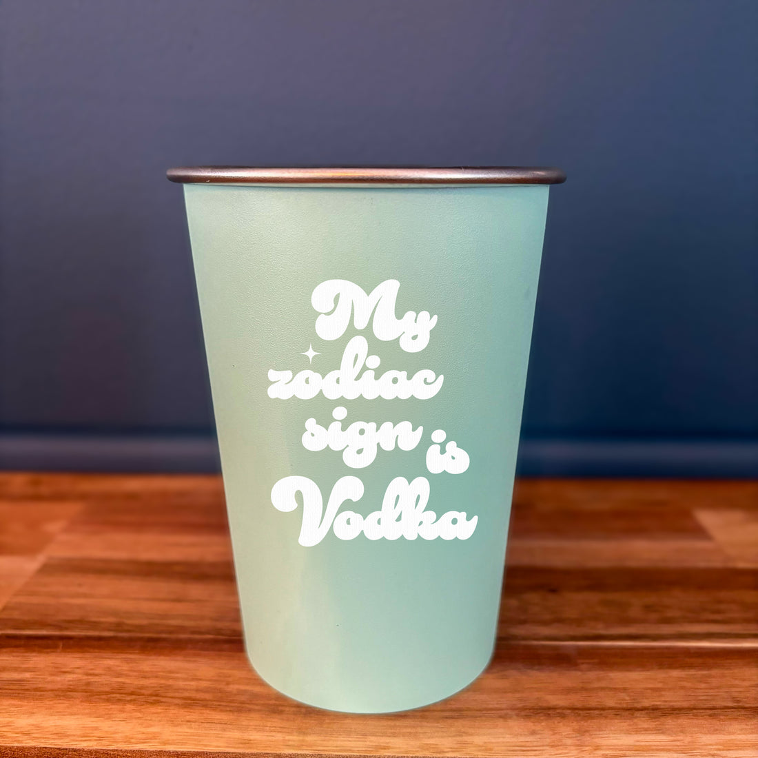 Pint Glass: Salty, My Zodiac Sign is Vodka - Pack of 6