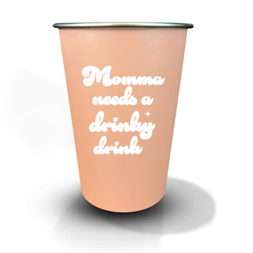 Pint Glass: Salty, Momma Needs a Drinky Drink - Pack of 6