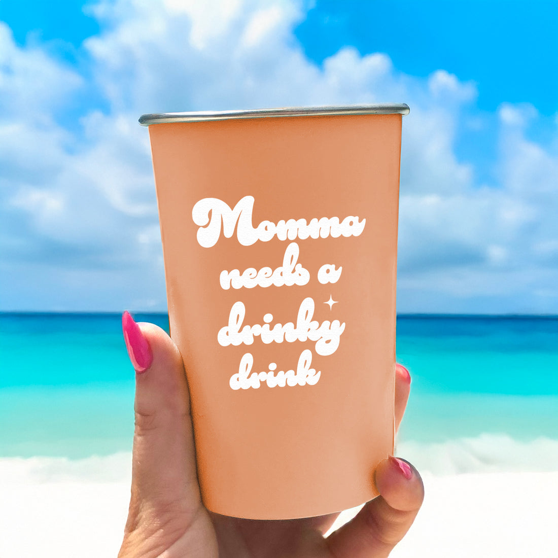 Pint Glass: Salty, Momma Needs a Drinky Drink - Pack of 6