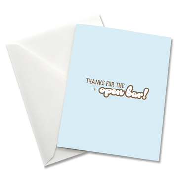 Greeting Card: Salty, Thanks for the open bar - Pack of 6