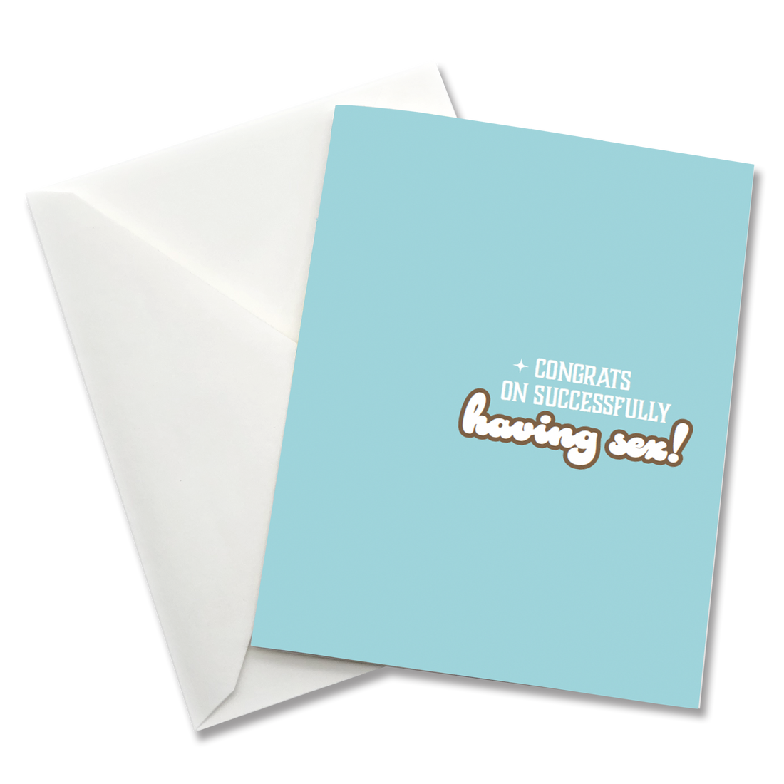 Greeting Card: Salty, Congrats on successfully having sex - Pack of 6