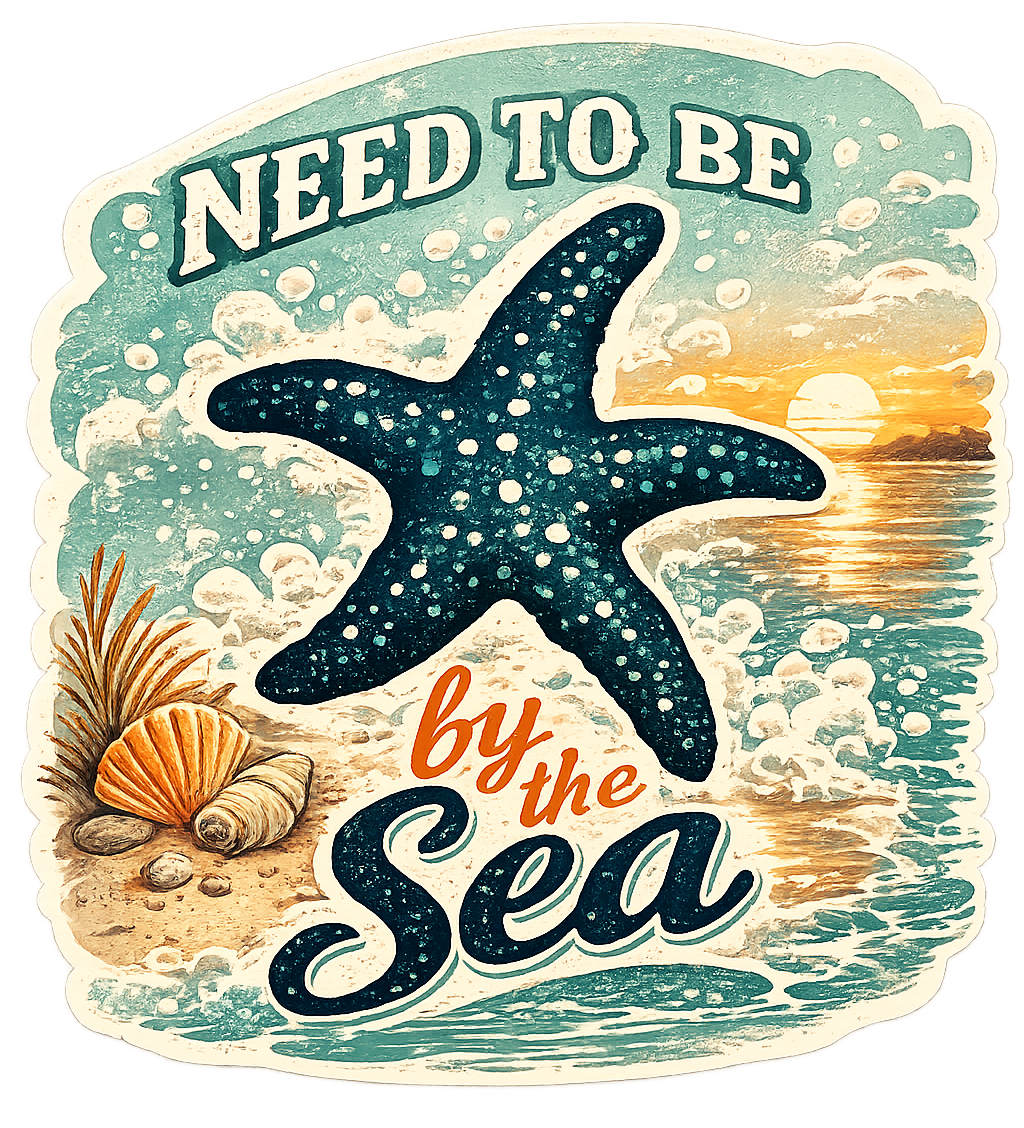 Sticker: Need to Be By the Sea - Pack of 24