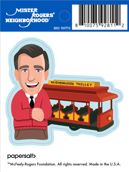 Sticker: Mister Rogers, Neighborhood Trolley