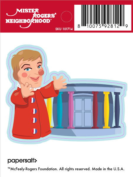 Sticker: Mister Rogers, Lady Elaine Fairchilde