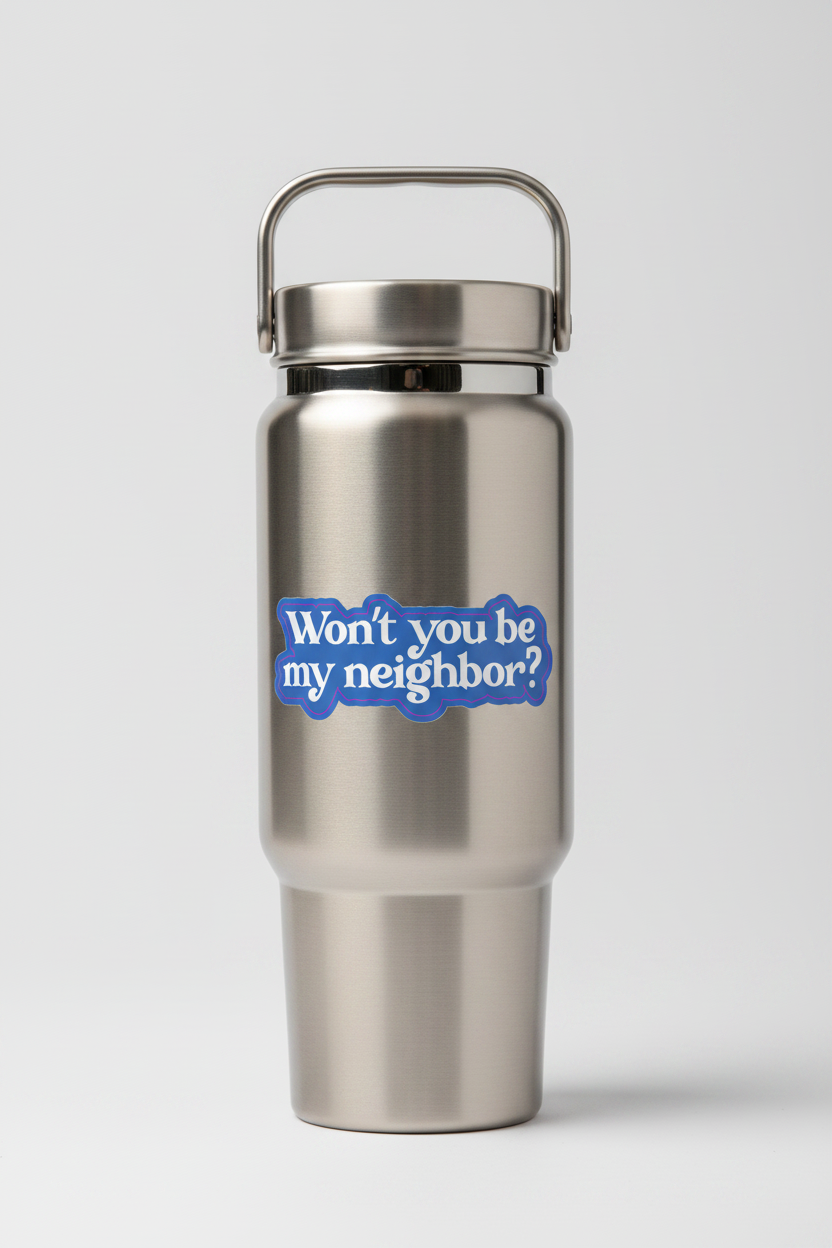Sticker: Mister Rogers, Won't You Be My Neighbor?