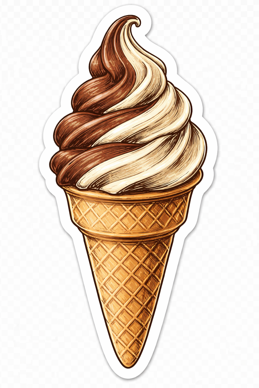 Sticker: Creamy Soft Serve - Namedrop