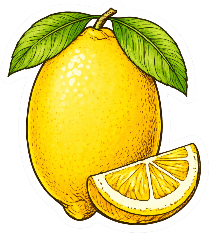 Sticker: Sunny Lemon Slice