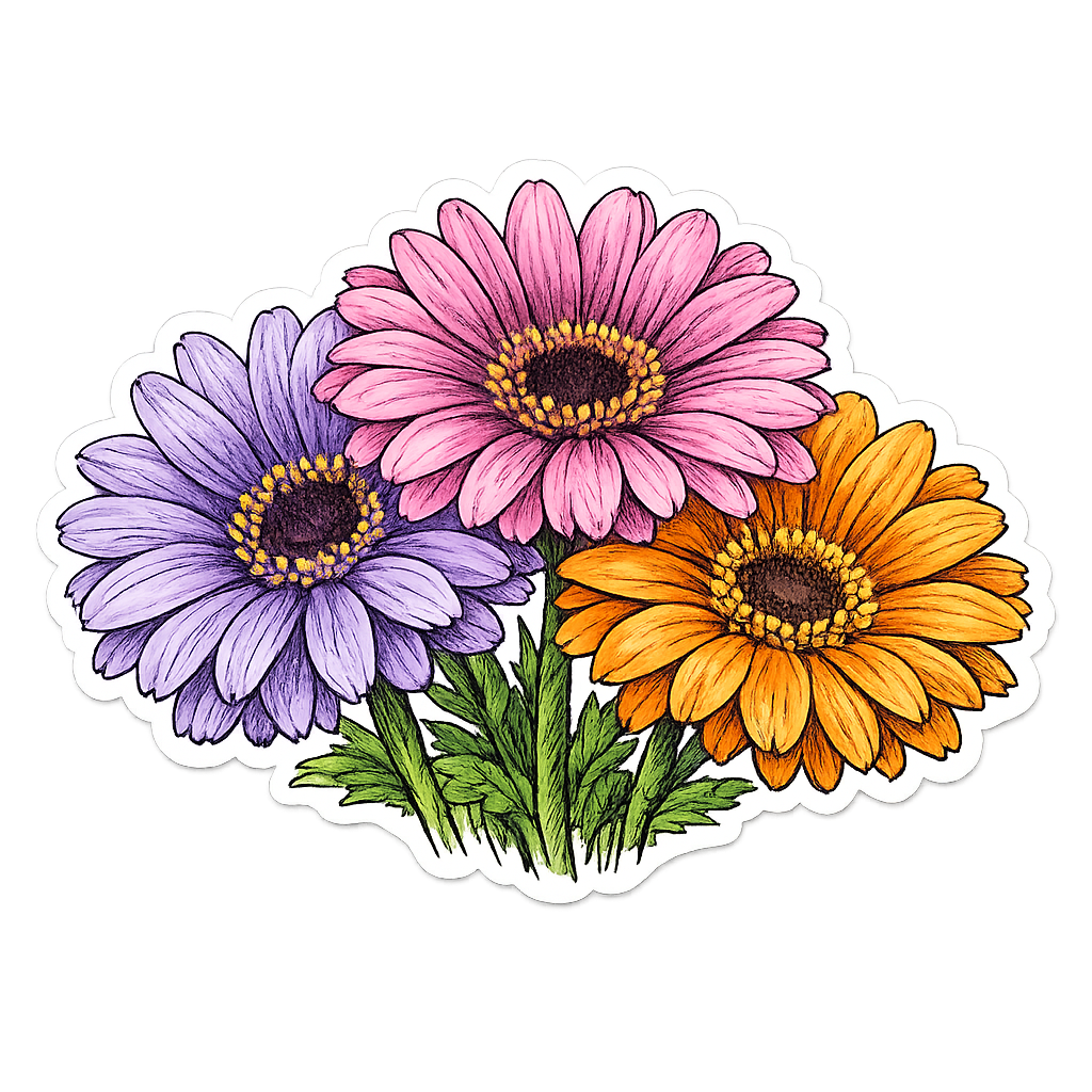 Sticker: Wildflower Bouquet