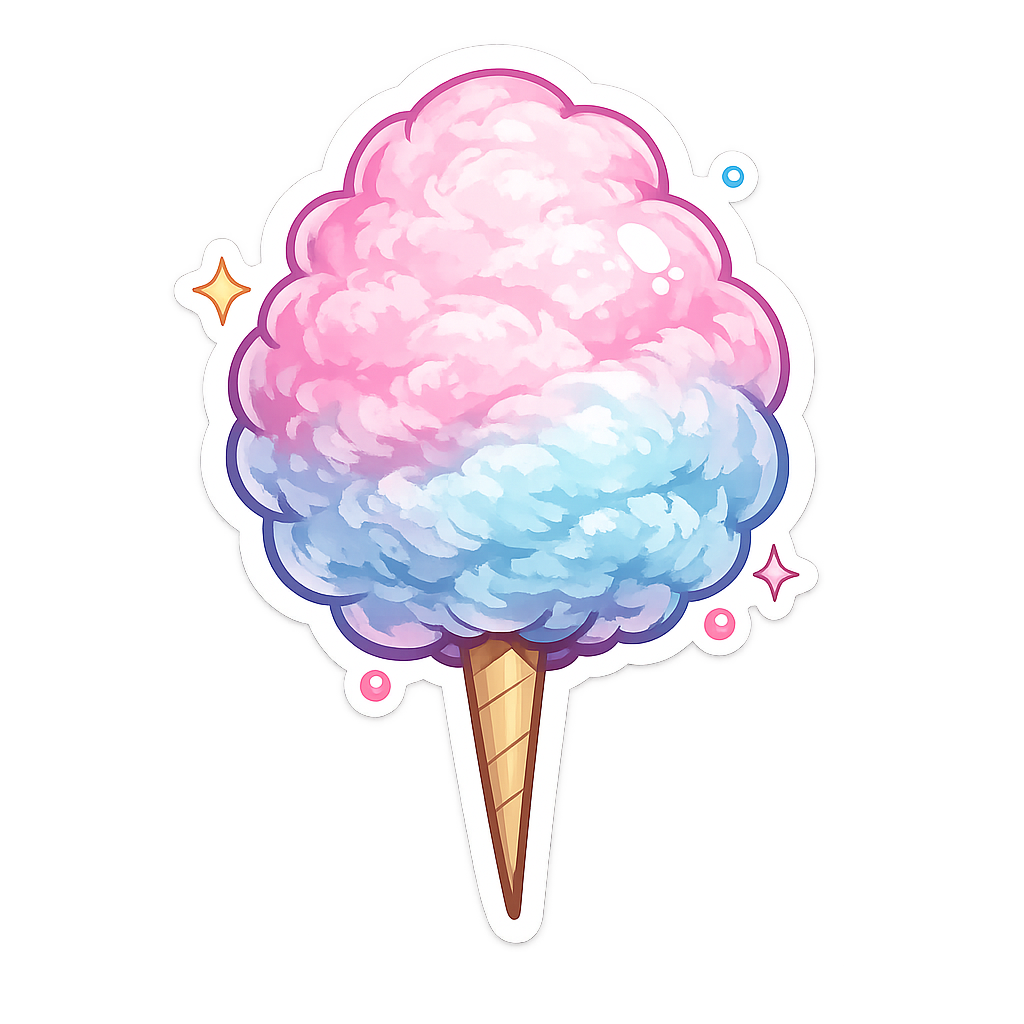 Sticker: Sweet Cotton Candy