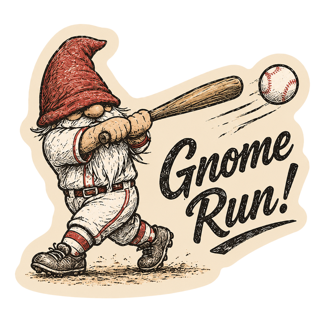 Sticker: Gnome Run! - Namedrop