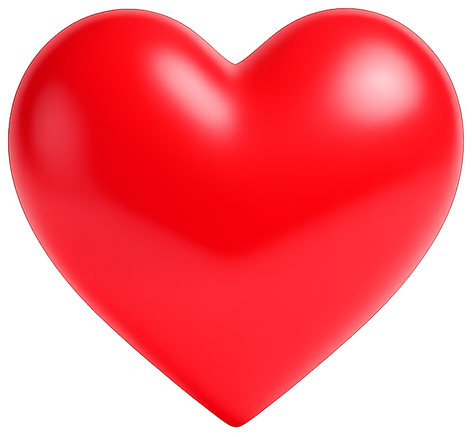 Sticker: Glossy Red Heart