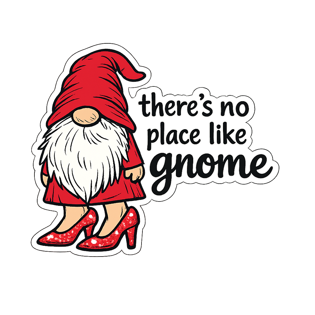 Sticker: No Place Like Gnome - Namedrop